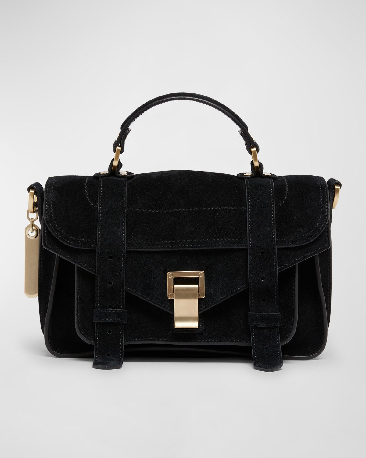 Proenza Schouler PS1 Tiny Suede Messenger Crossbody Bag