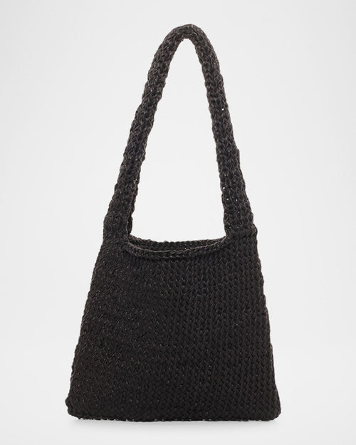Didion Woven Shoulder Bag in Waxed Cotton