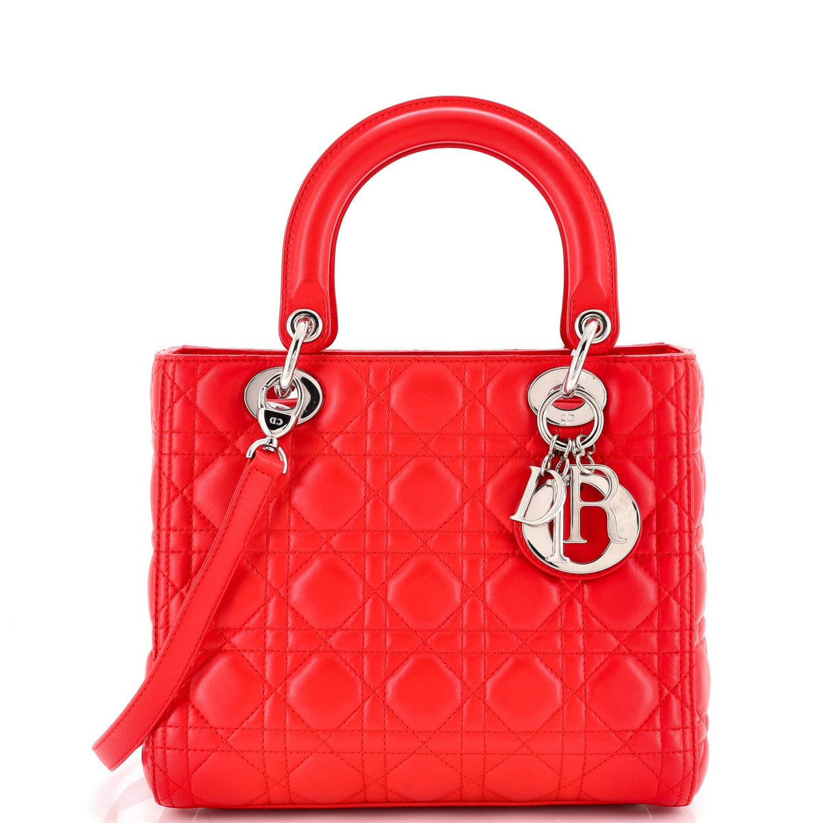 Christian Dior Lady Dior Bag Cannage Quilt Lambskin Medium