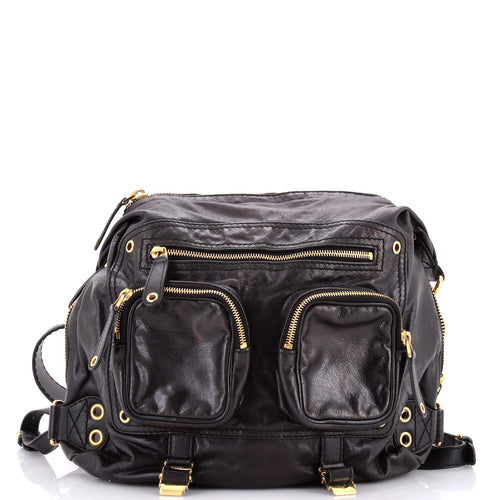 GUCCI Darwin Convertible Backpack Leather Medium