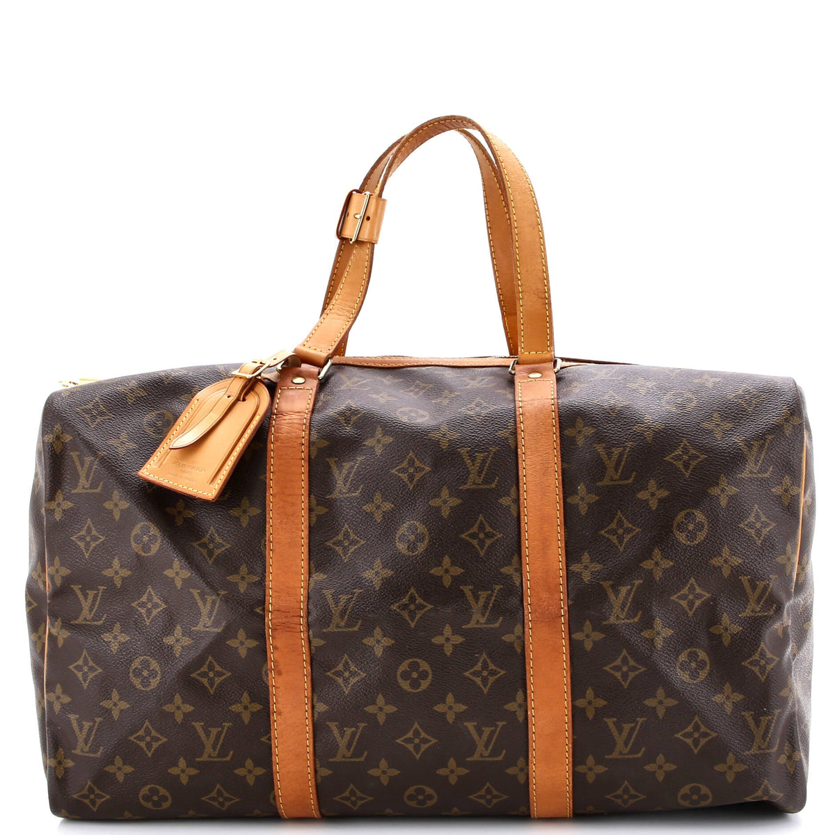 Louis Vuitton Sac Souple Handbag Monogram Canvas 45