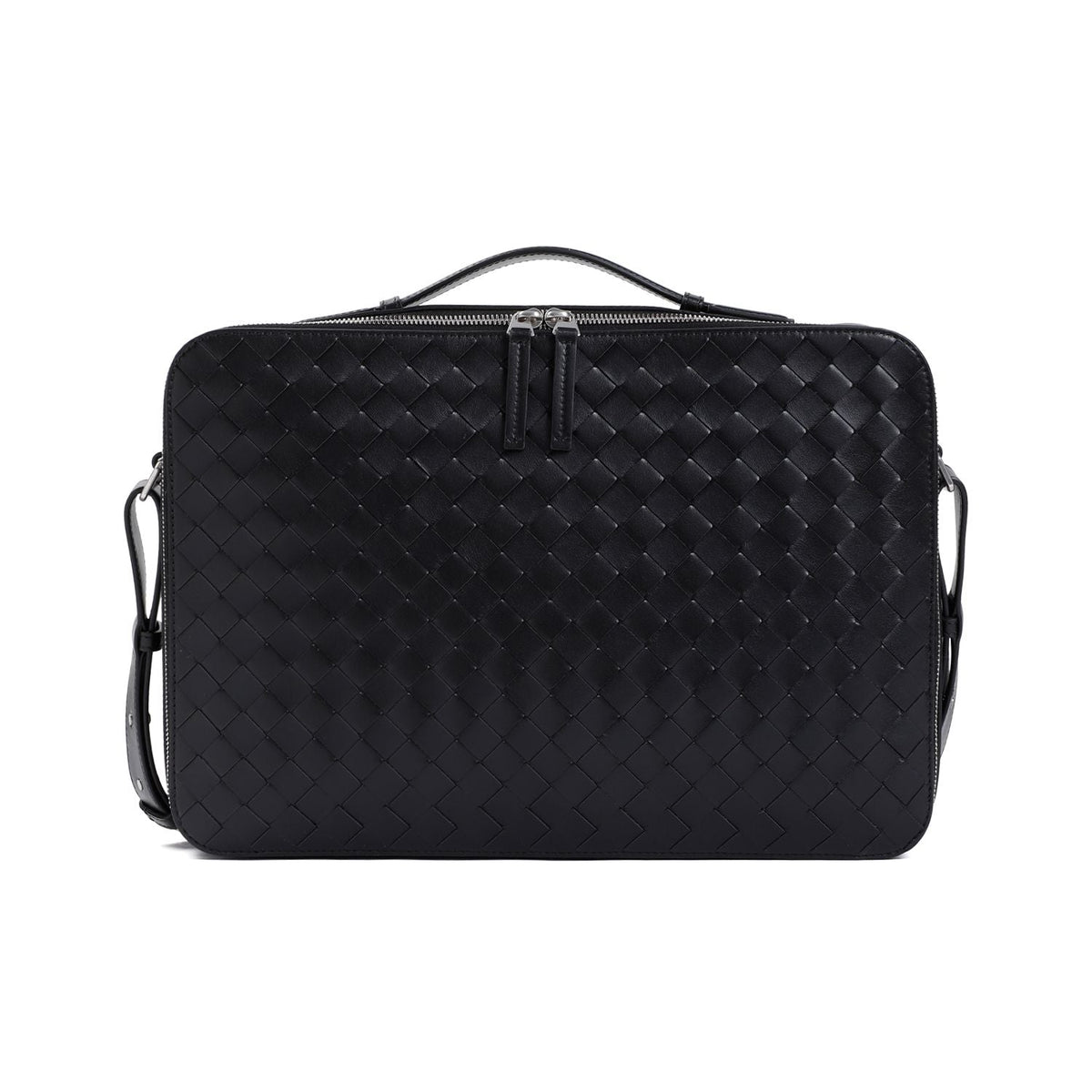 Bottega Veneta Men's Getaway Slim Briefcase in Black | 786662V2HL1