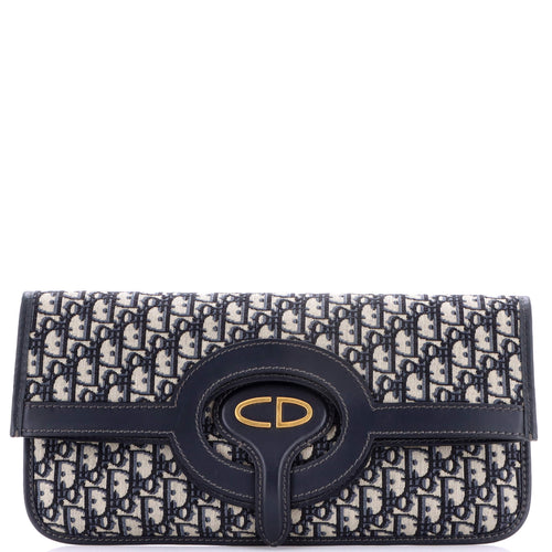Fold Over Clutch Oblique Canvas