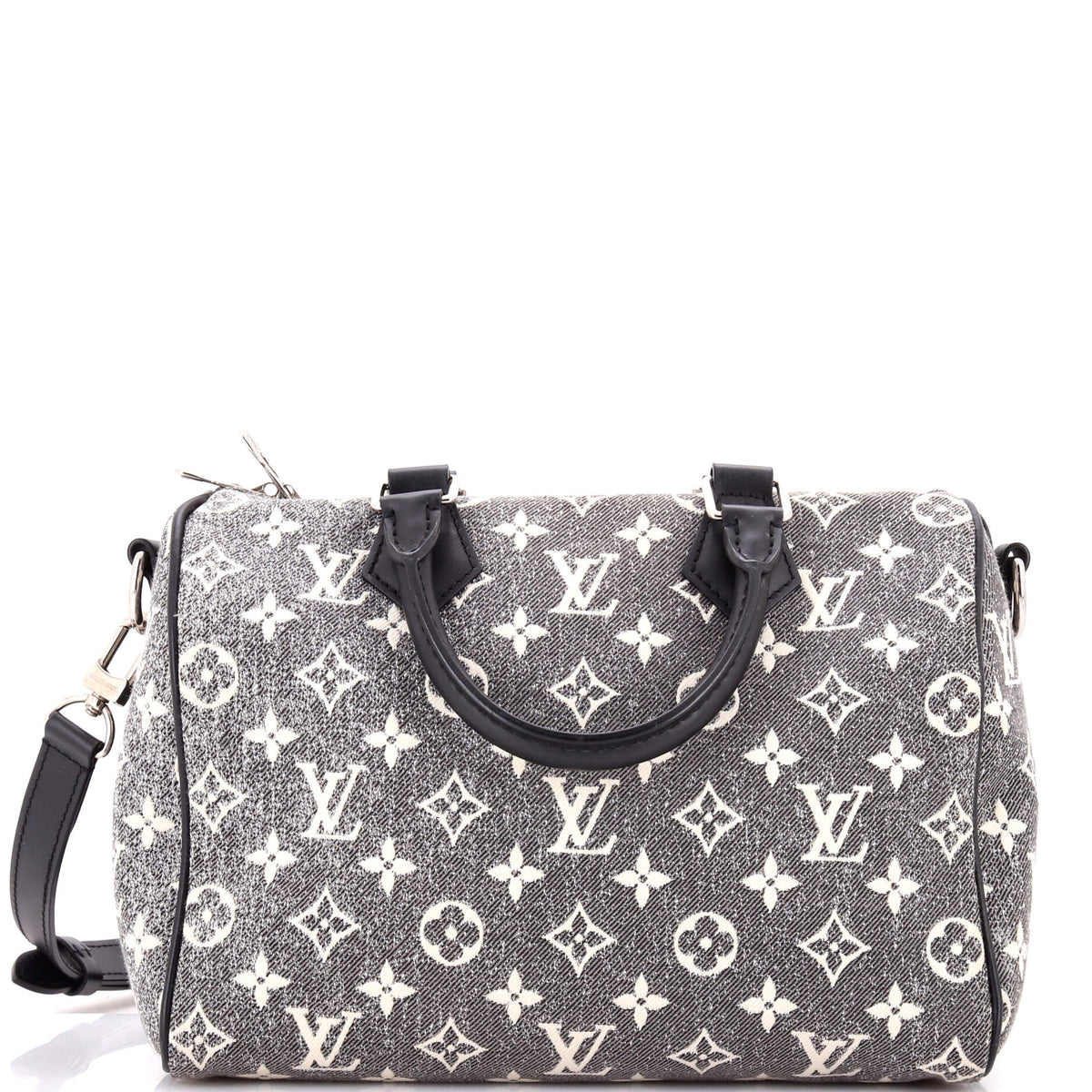 Louis Vuitton Speedy Bandouliere Bag Monogram Jacquard Denim 25