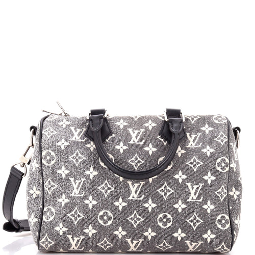 Speedy Bandouliere Bag Monogram Jacquard Denim 25