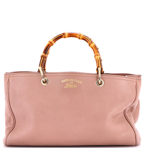 GUCCI Bamboo Shopper Tote Leather Medium