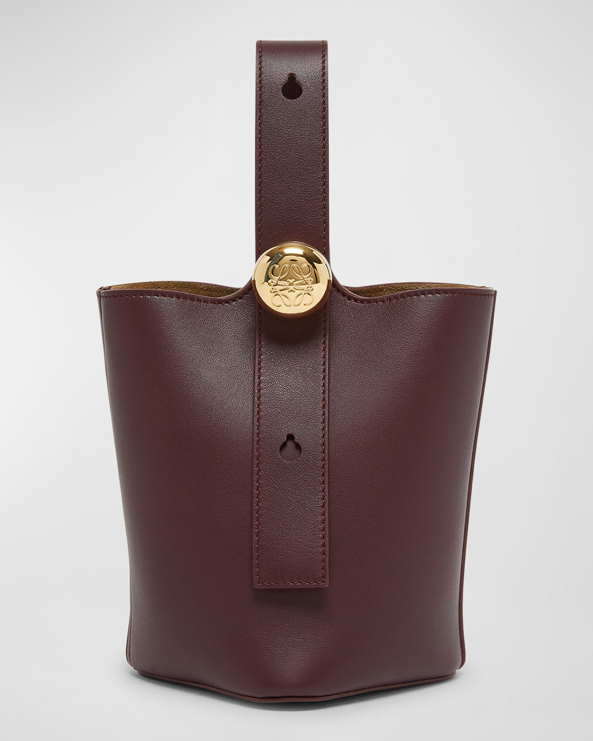 Loewe Mini Pebbled Leather Bucket Bag