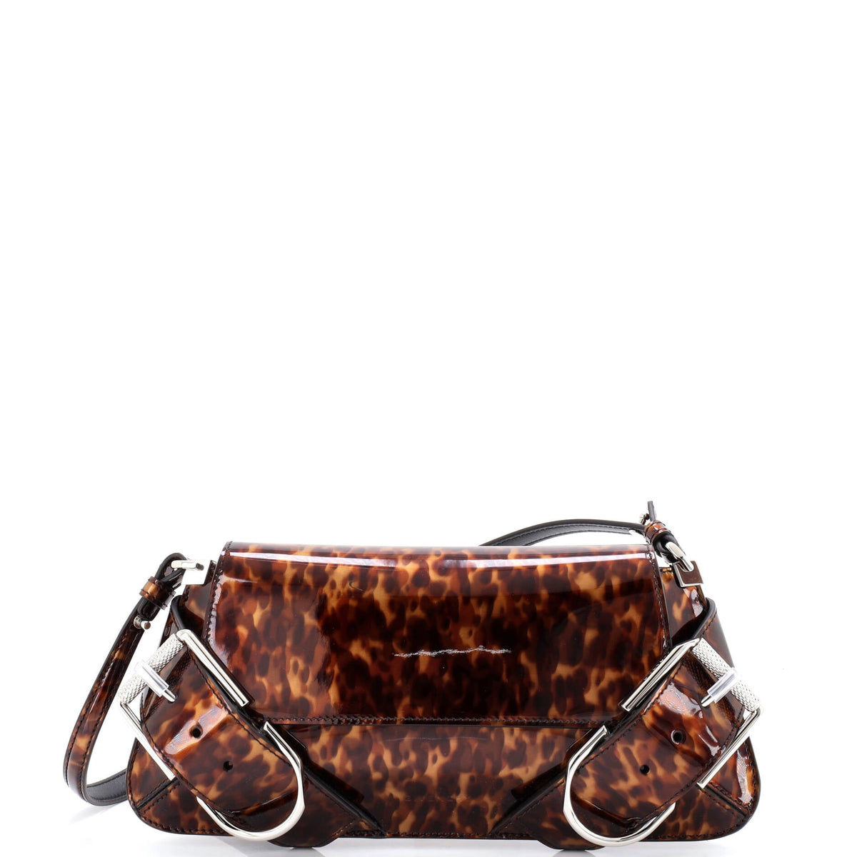 Givenchy GIVENCHY Voyou Shoulder Flap Bag Printed Patent
