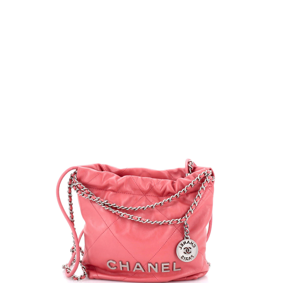 Chanel CHANEL 22 Chain Hobo Quilted Calfskin Mini