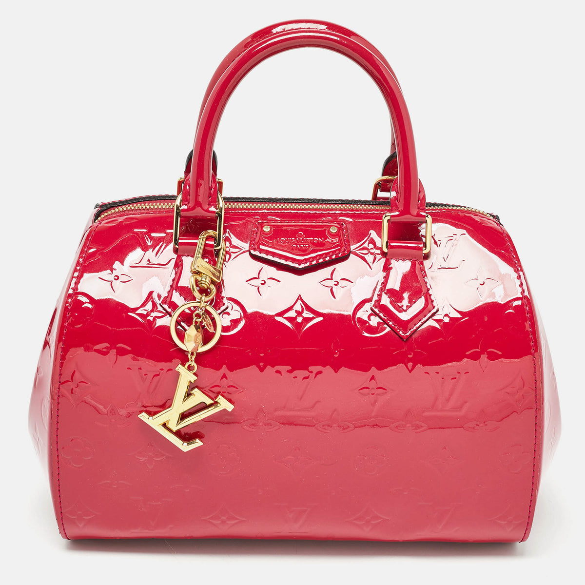 Louis Vuitton Rose Pop Monogram Vernis Montana Bag
