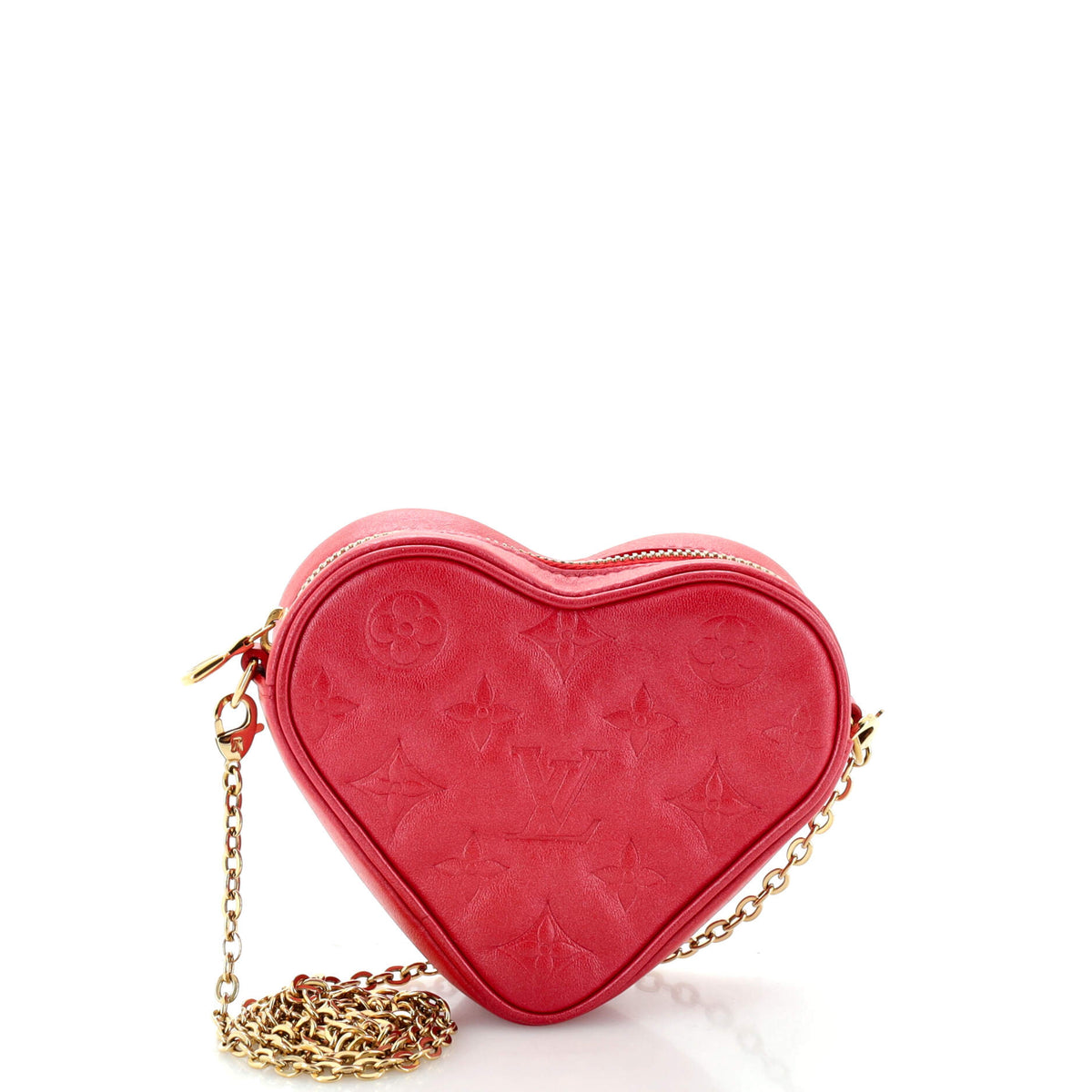 Louis Vuitton Coeur Heart on Chain Bag Monogram Embossed Lambskin