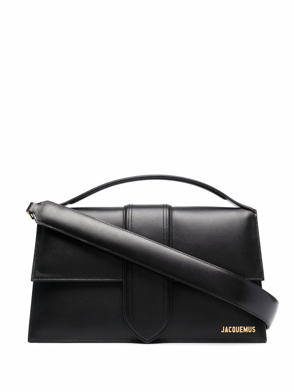 Jacquemus Women's Le Bambinou Leather Handbag in Black | Size UNI | 221BA014