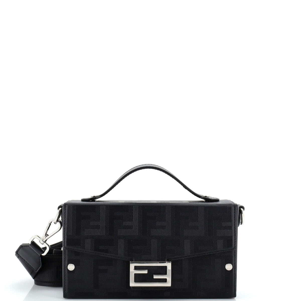 Fendi FENDI Baguette Soft Trunk Bag Zucca Leather