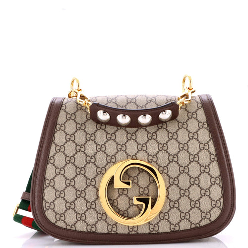 GUCCI Blondie NM Top Handle Bag GG Coated Canvas Medium