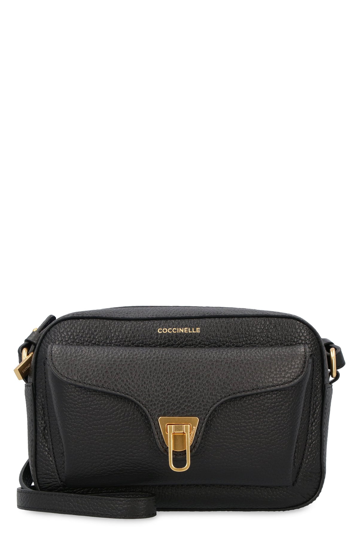 Coccinelle Women's Grained Leather Crossbody Bag in Black | Size UNI | E1MF6150201 Color 001