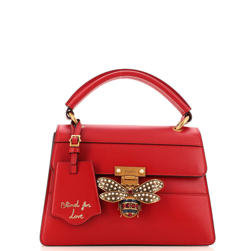 GUCCI Queen Margaret Top Handle Bag Leather Small