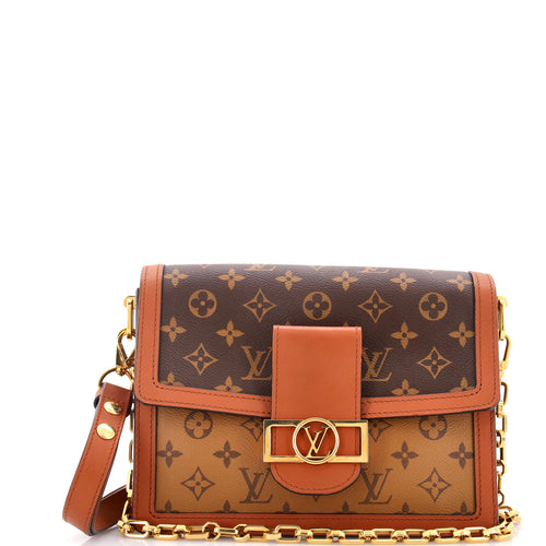 Dauphine Shoulder Bag Reverse Monogram Canvas MM