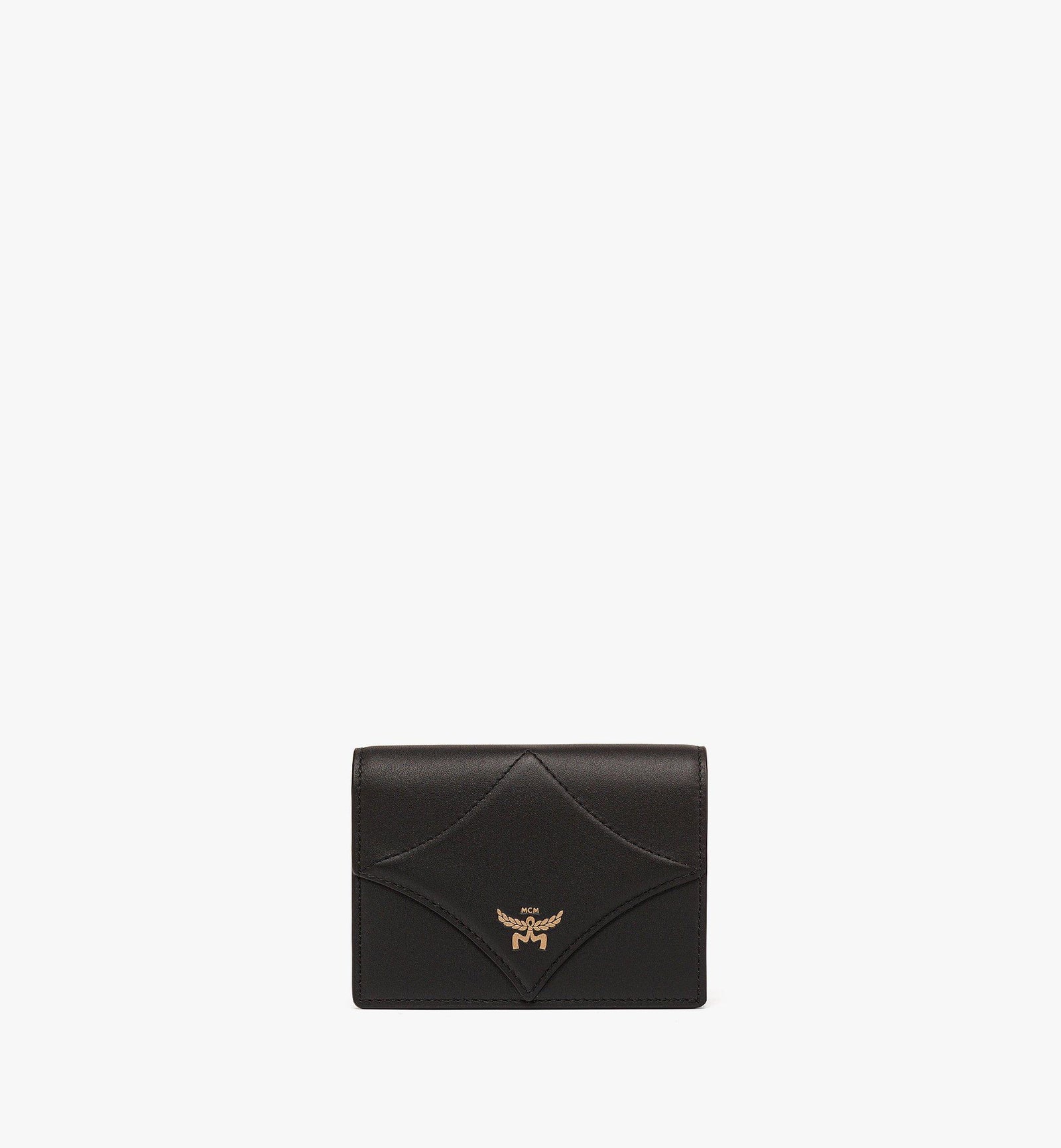 MCM Diamond Snap Wallet In Spanish Calf Leather