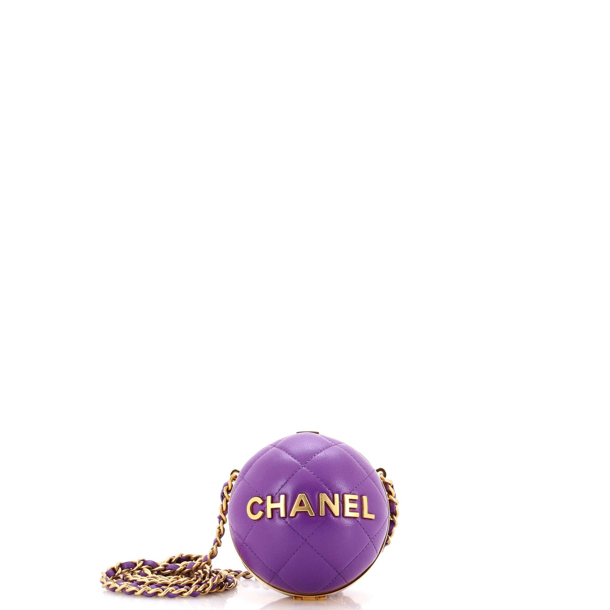 Chanel CHANEL 22 Sphere Minaudiere Quilted Lambskin