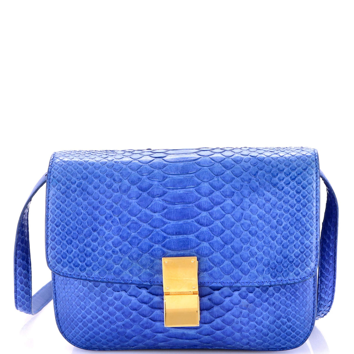 Celine CELINE Classic Box Bag Python Medium