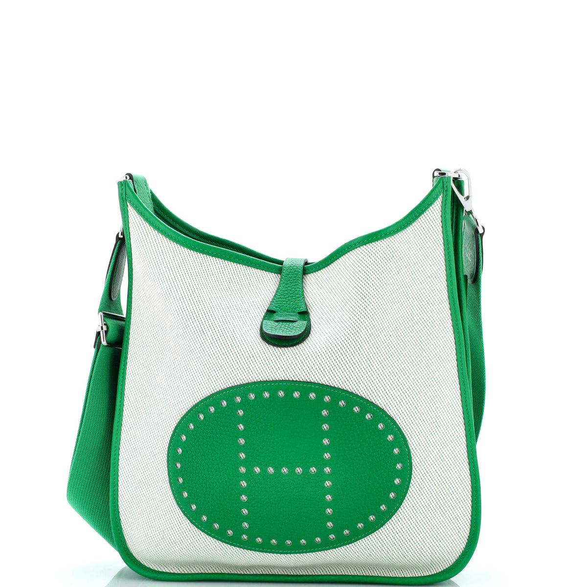 Herm?s Evelyne Bag Gen III Toile and Leather PM