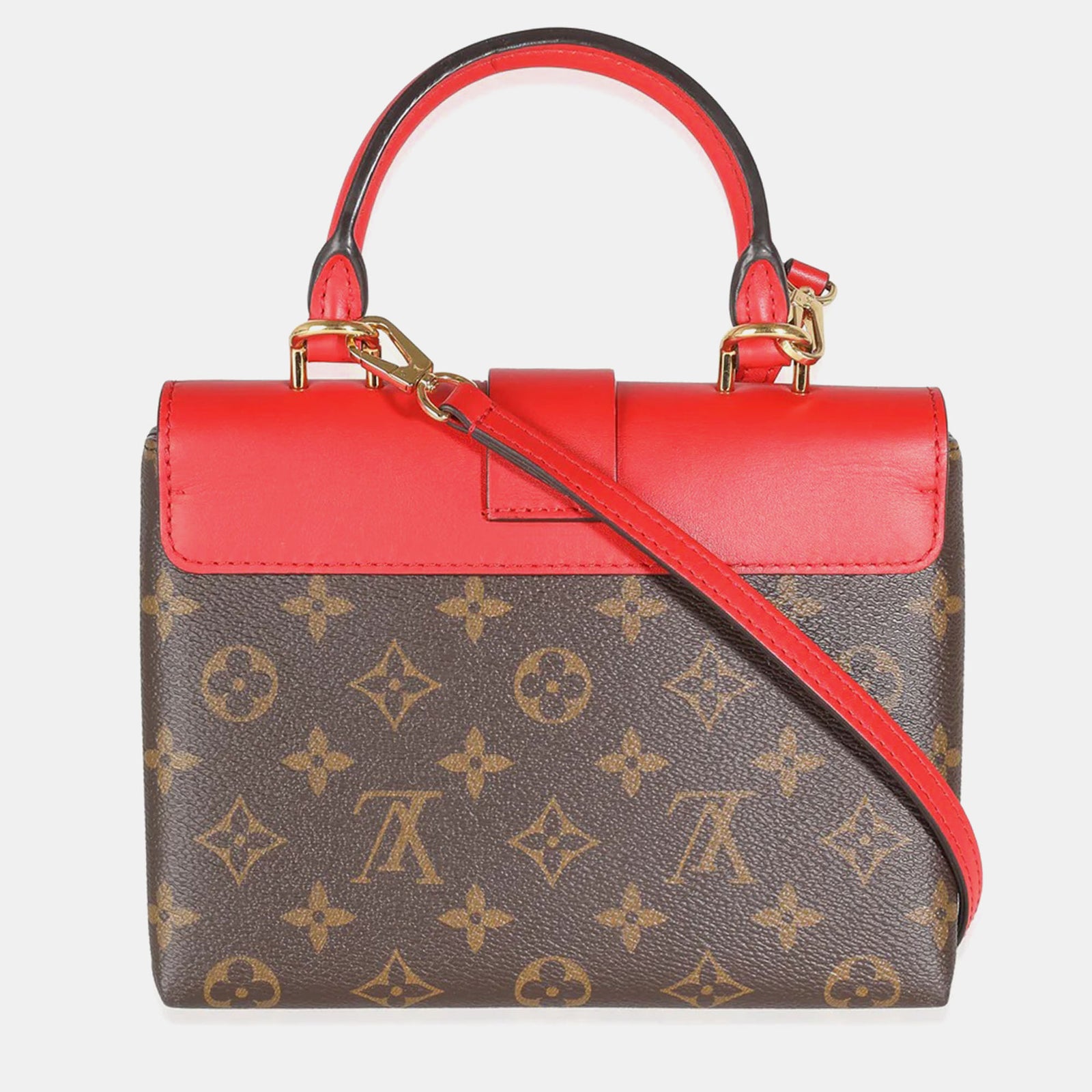 Louis Vuitton Sac à poignée supérieure Locky BB en toile monogrammée