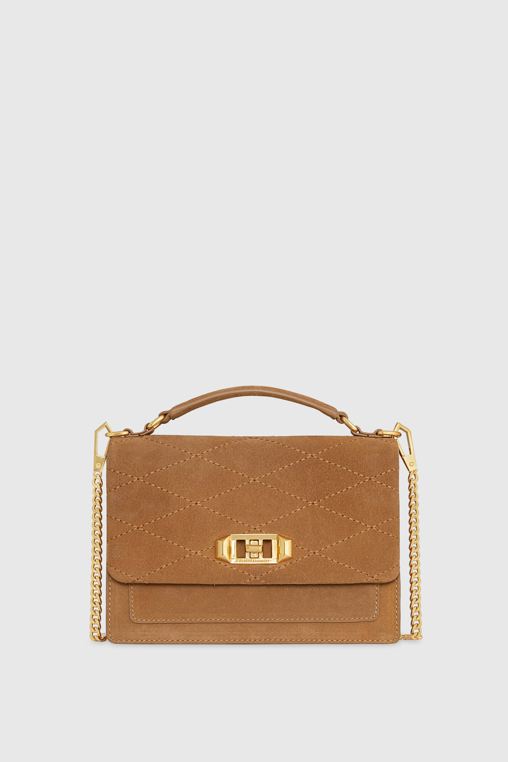 Rebecca Minkoff Je Taime Medium Crossbody Bag In Camel