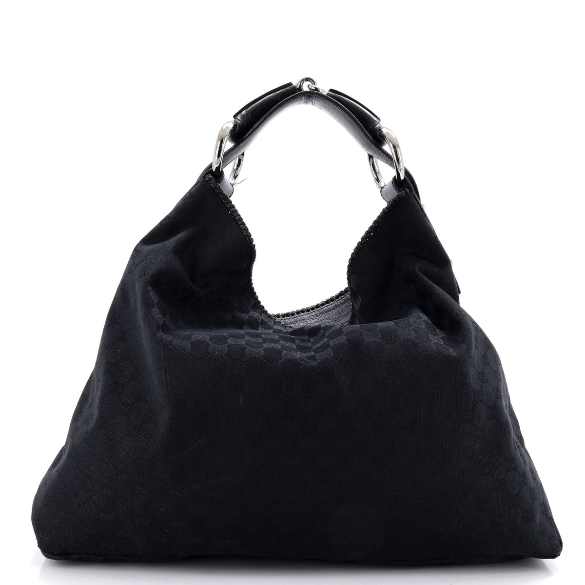 Gucci GUCCI Horsebit Hobo GG Canvas Large