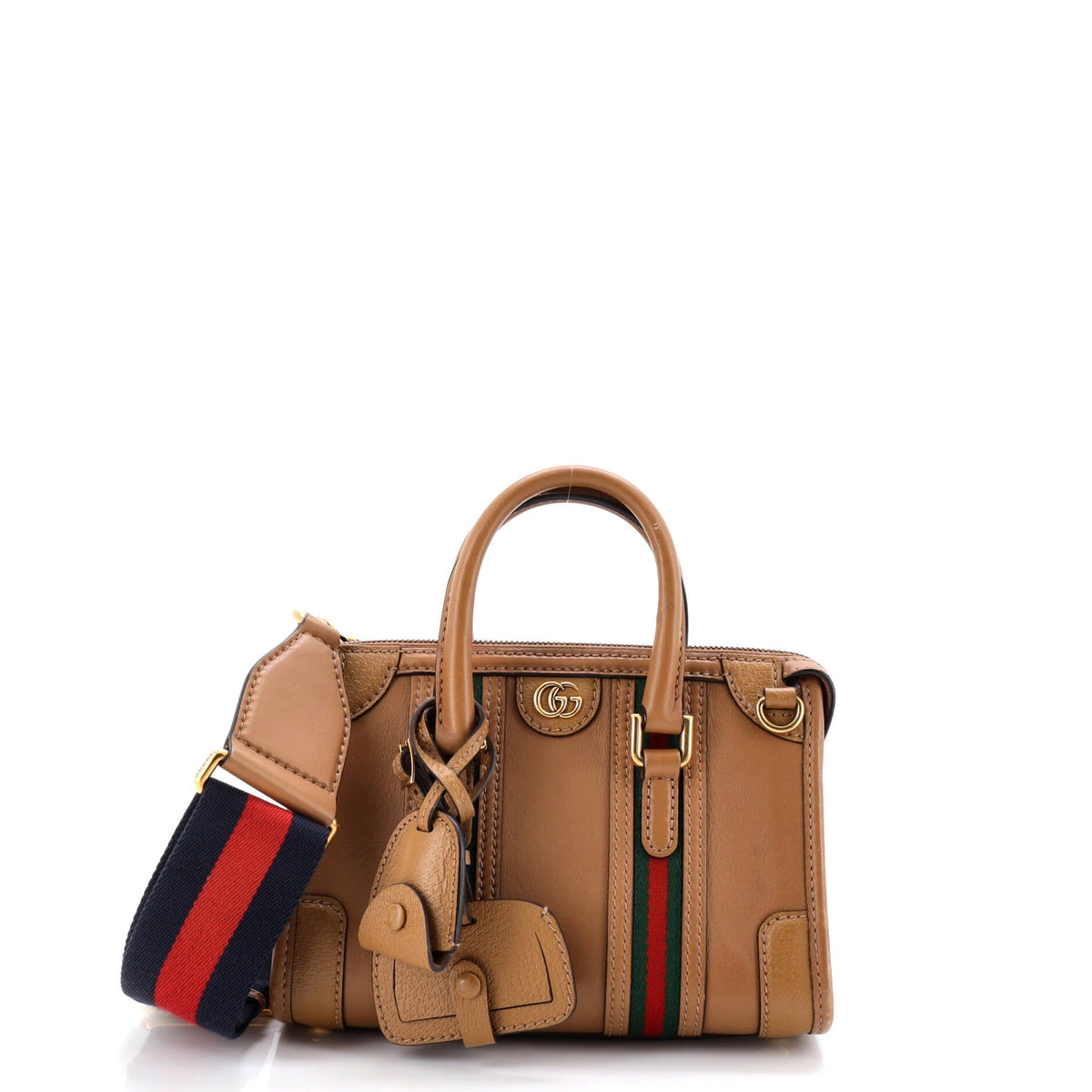 Gucci GUCCI Bauletto Top Handle Bag Leather Mini