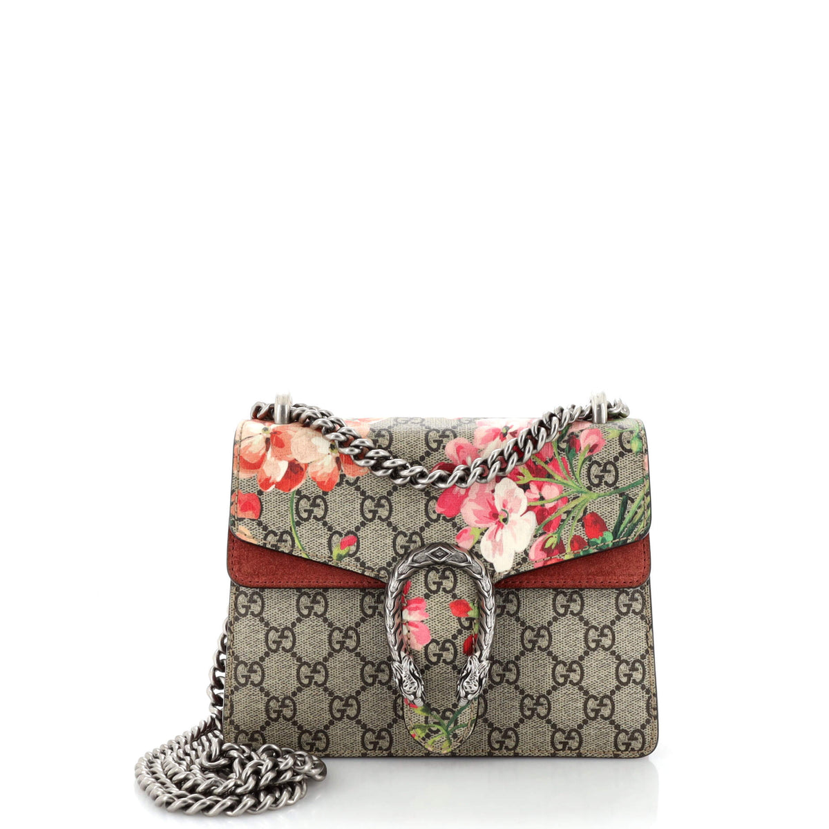 Gucci GUCCI Dionysus Bag Blooms Print GG Coated Canvas Mini