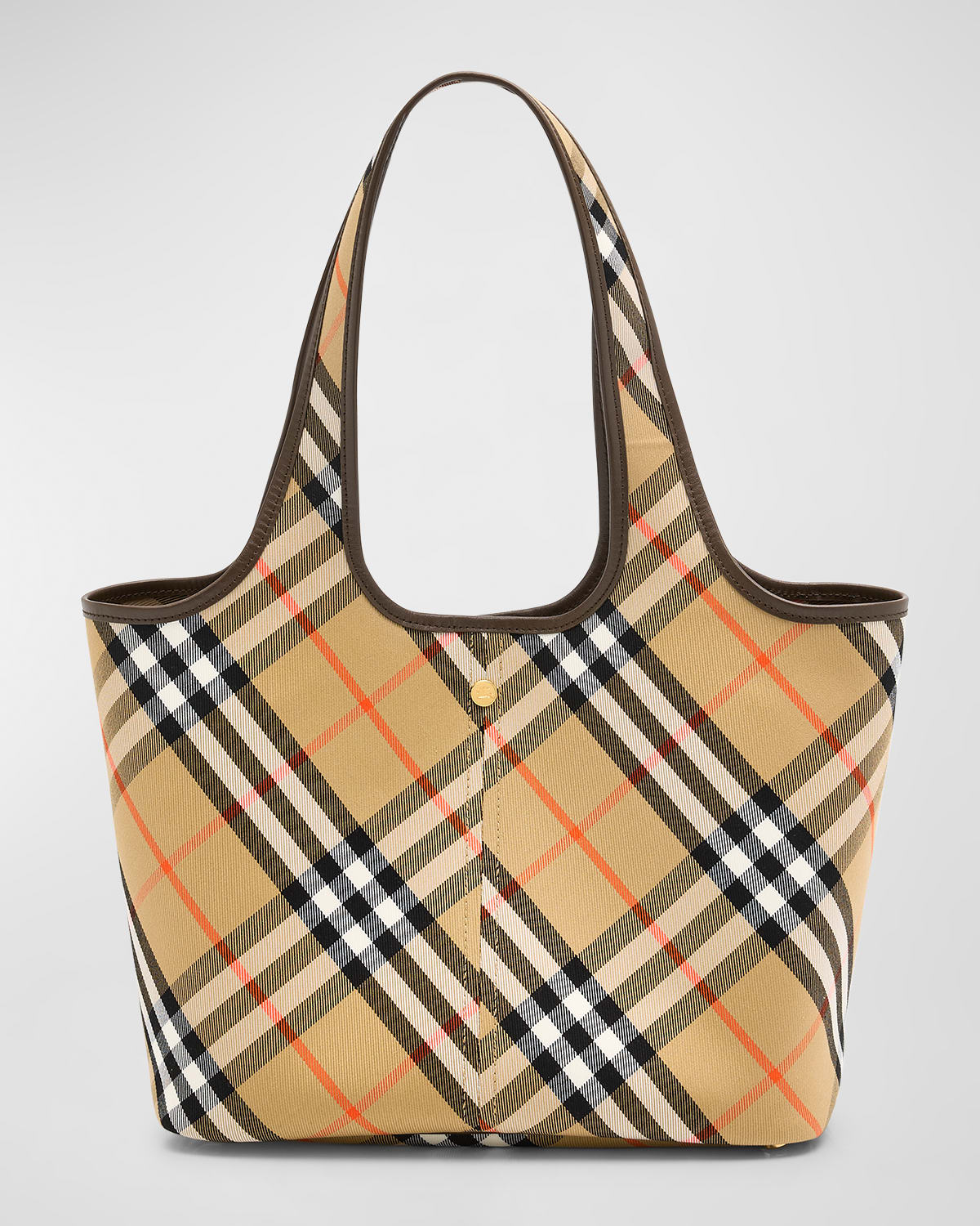 Burberry Small East-West Check Tote Bag