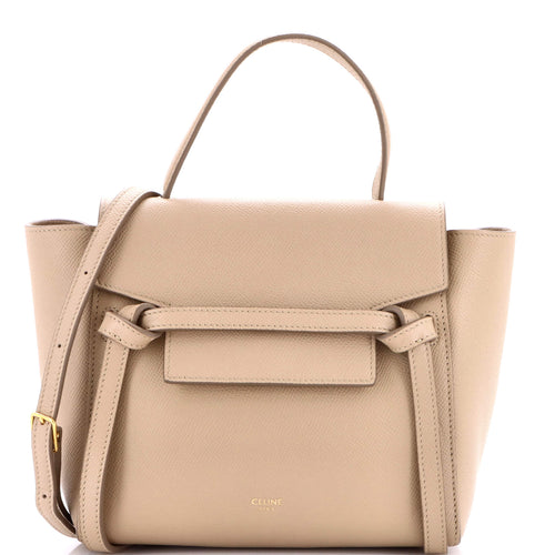 CELINE Belt Bag Textured Leather Nano