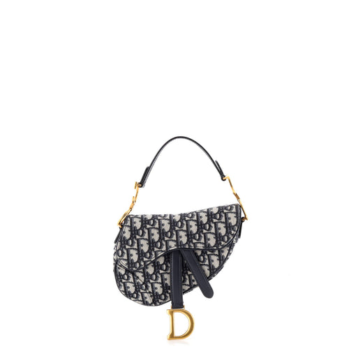 Saddle Handbag Oblique Canvas Mini