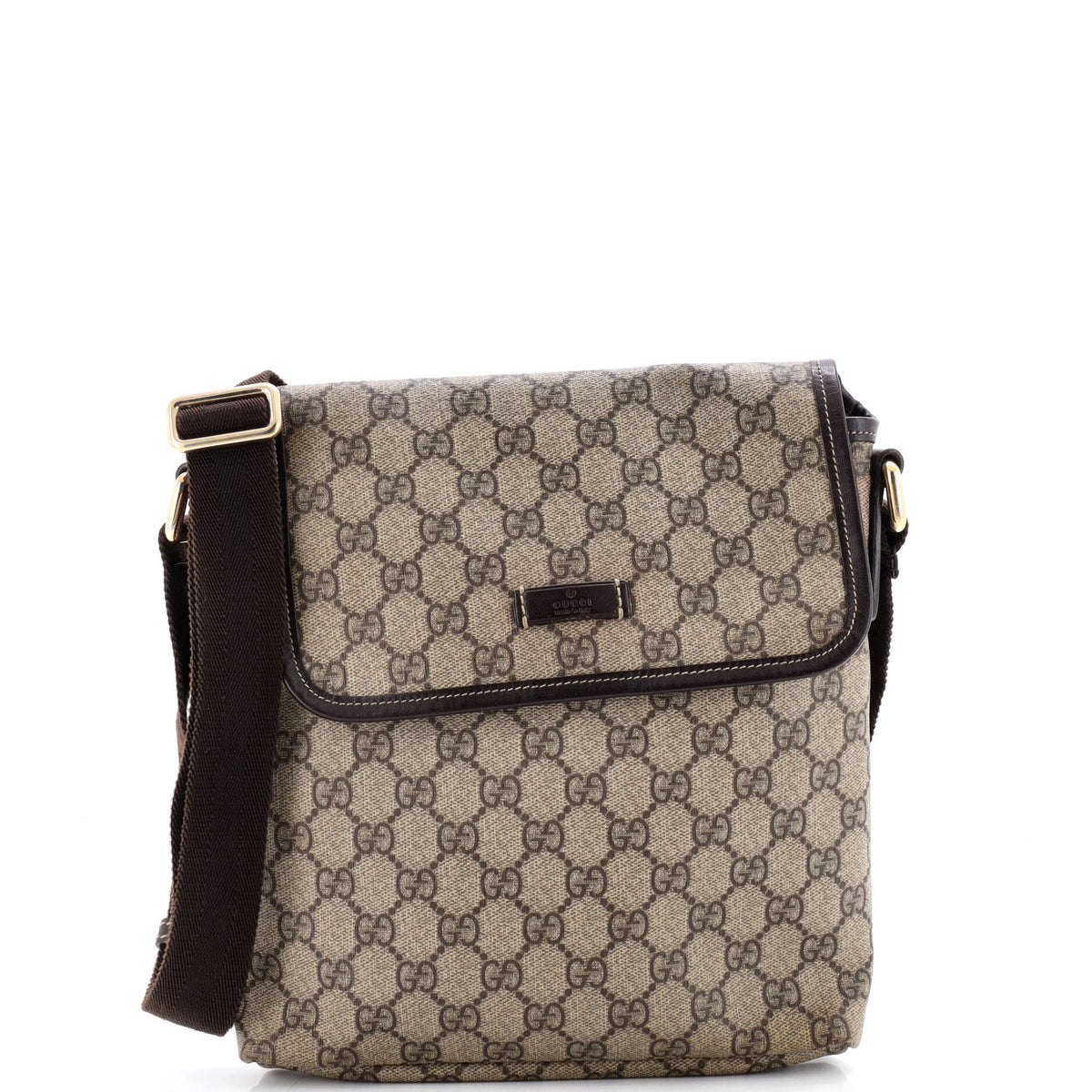 Gucci GUCCI Flap Messenger GG Coated Canvas Small