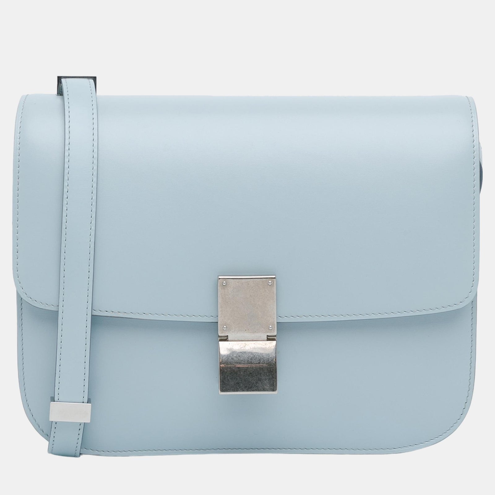 Celine Blue Tone Medium Classic Box Shoulder Bag