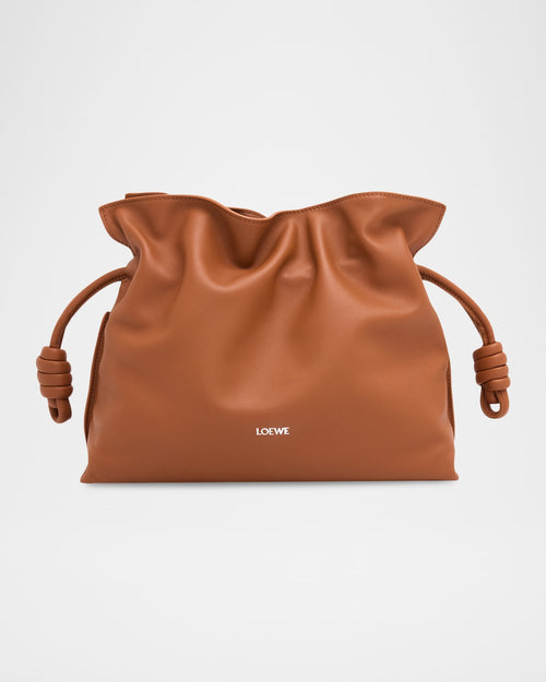 Flamenco Medium Clutch Bag in Nappa Leather