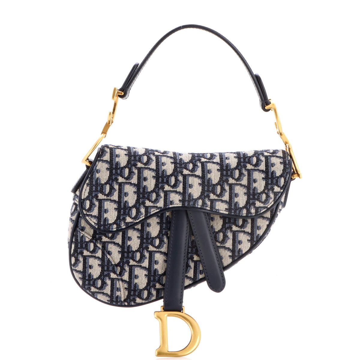 Christian Dior Saddle Handbag Oblique Canvas Mini