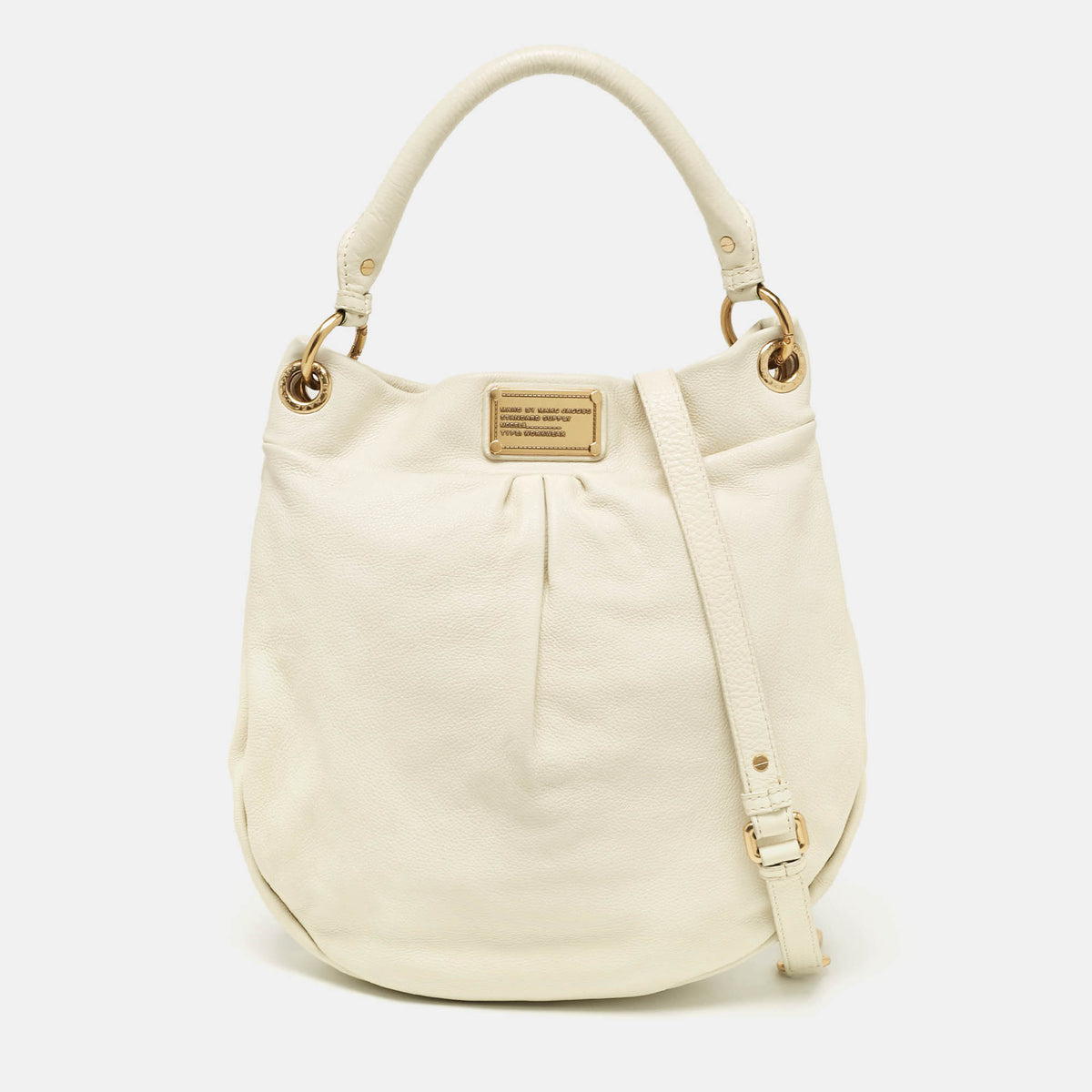 Marc By Marc Jacobs Off White Leather Classic Q Hillier Hobo