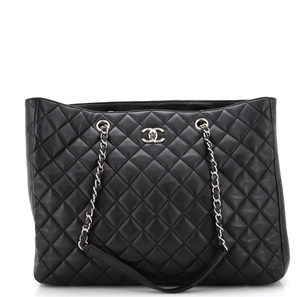 Chanel CHANEL Classic CC Shopping Tote Quilted Calfskin Large