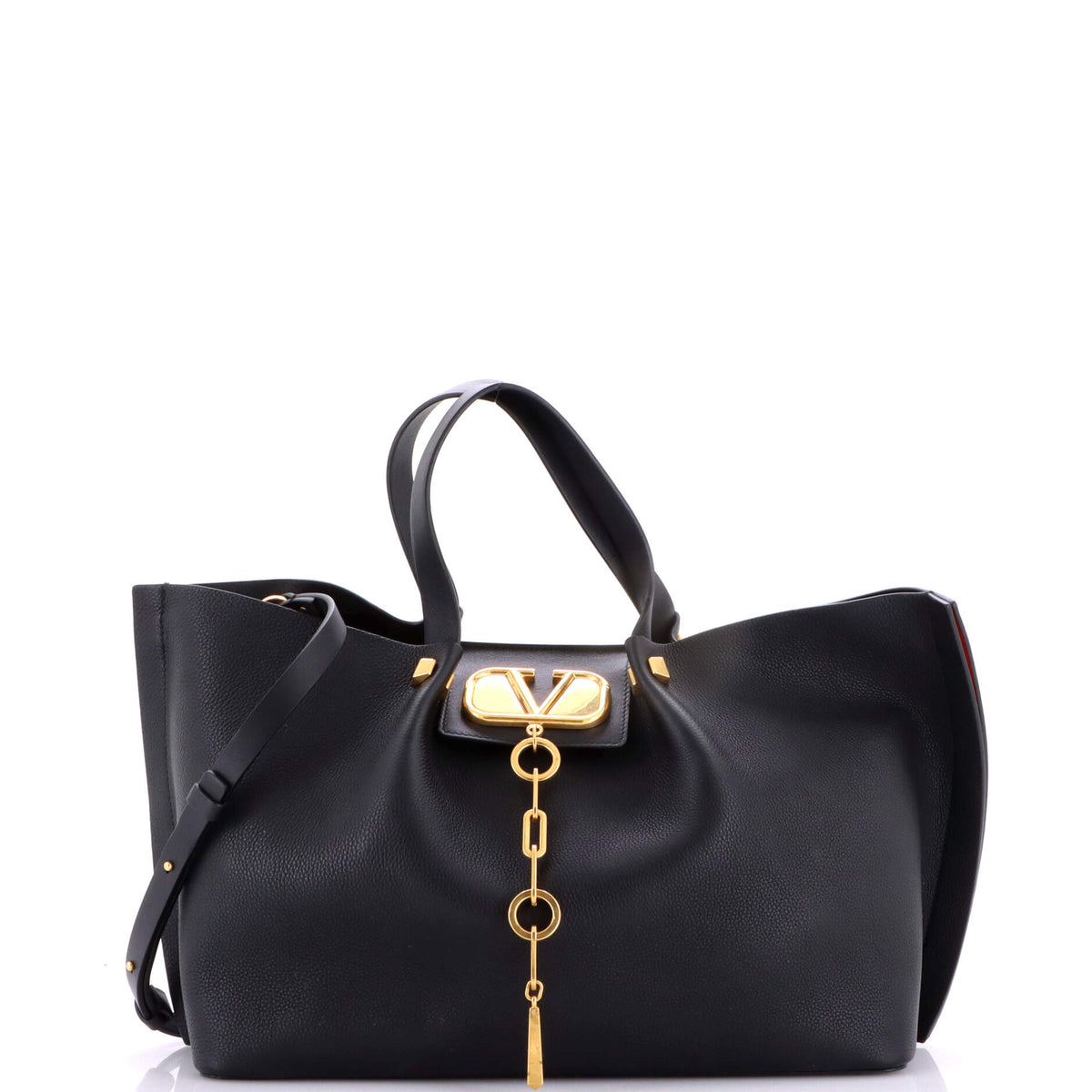 Valentino VALENTINO GARAVANI VLogo Escape Tote Leather Medium