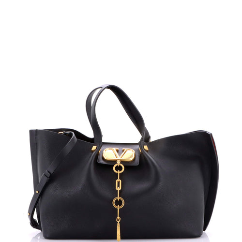 VALENTINO GARAVANI VLogo Escape Tote Leather Medium