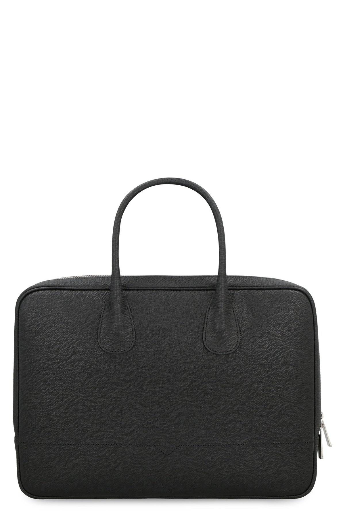 Valextra Men's My Logo Leather Briefcase in Black | MBML0094028LRL99 Color NN