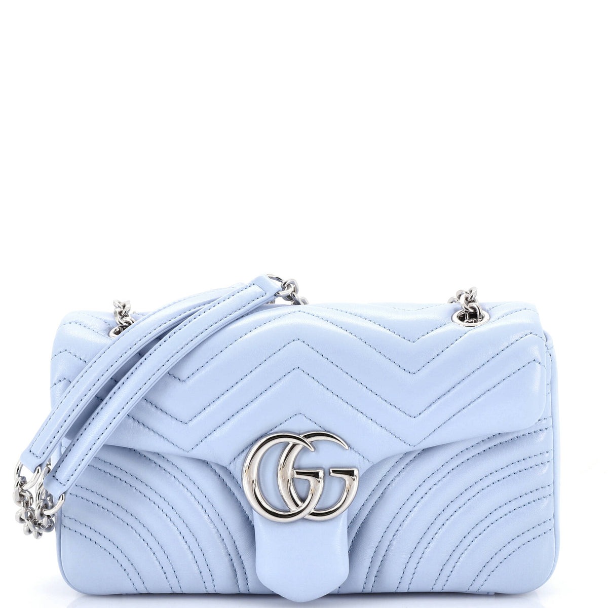 Gucci GUCCI GG Marmont Flap Bag Matelasse Leather Medium