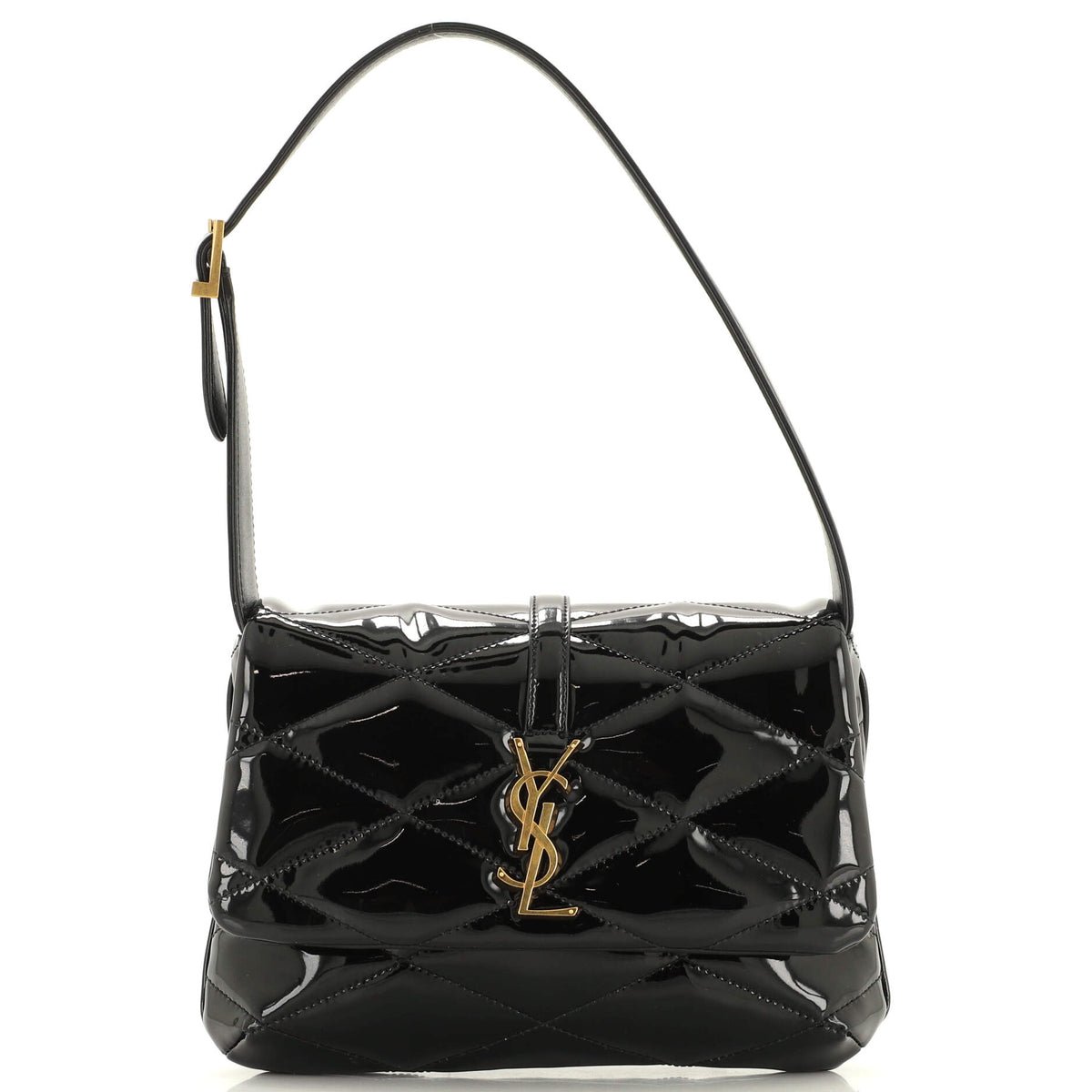 Saint Laurent Le 57 Shoulder Bag Quilted Patent