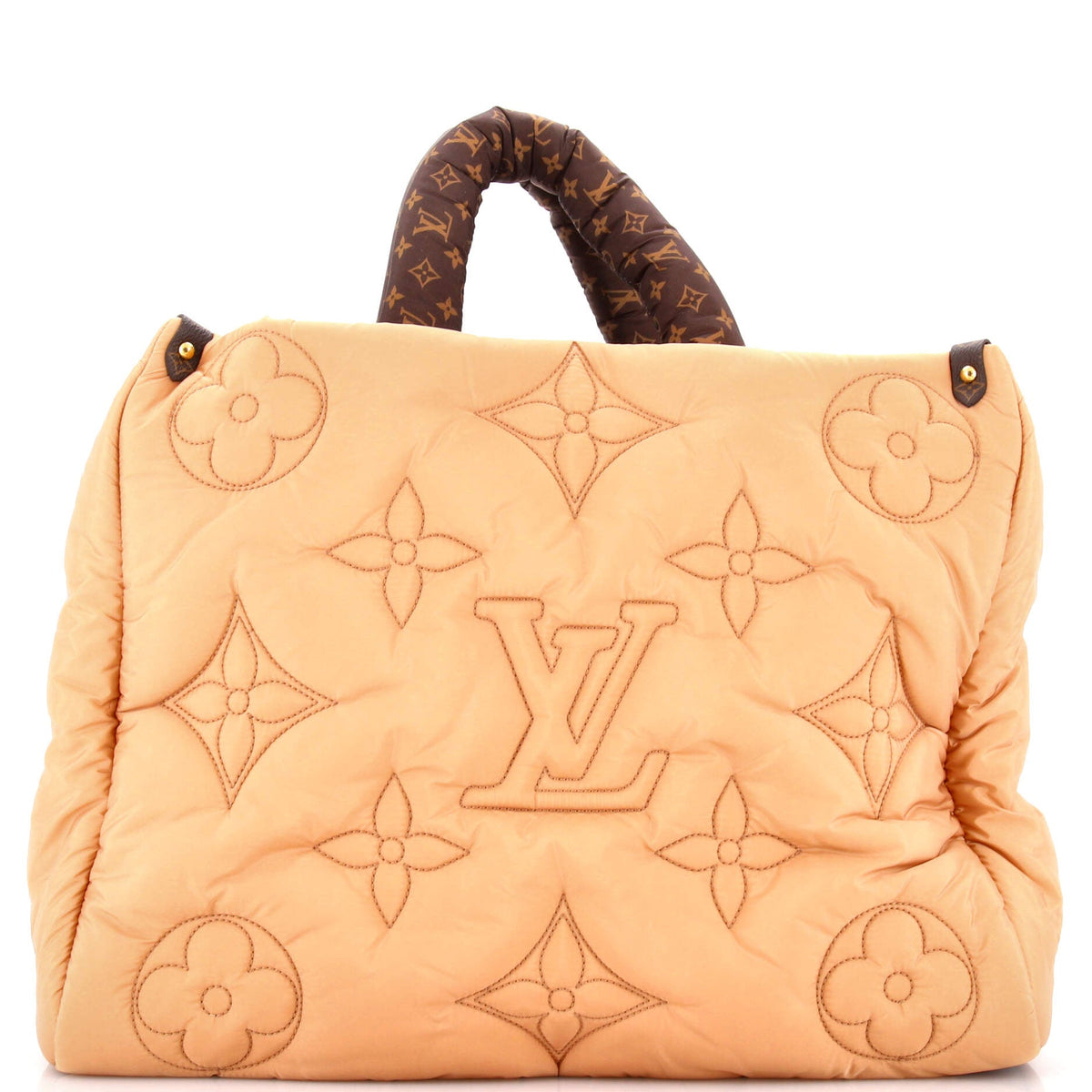 Louis Vuitton Pillow OnTheGo Tote Monogram Quilted Econyl Nylon GM