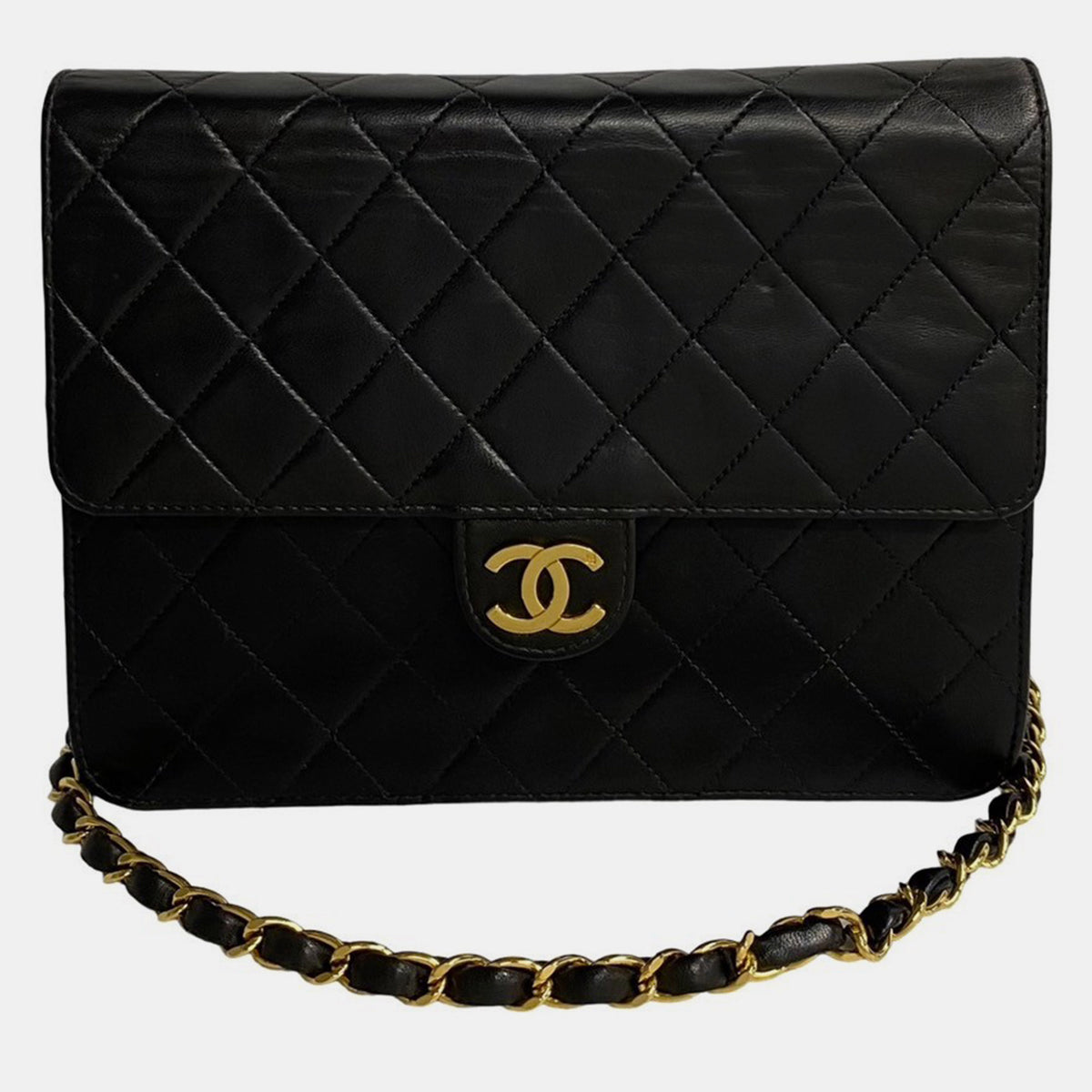Chanel Black Quilted Lambskin Flap Bag