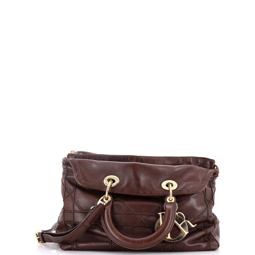 Granville Satchel Cannage Quilt Leather Medium