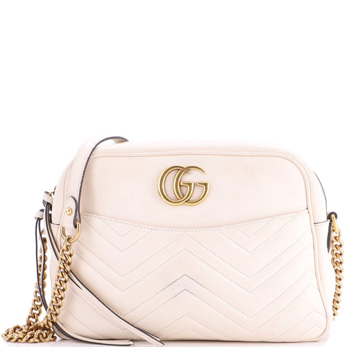 GUCCI GG Marmont Shoulder Bag Matelasse Leather Medium