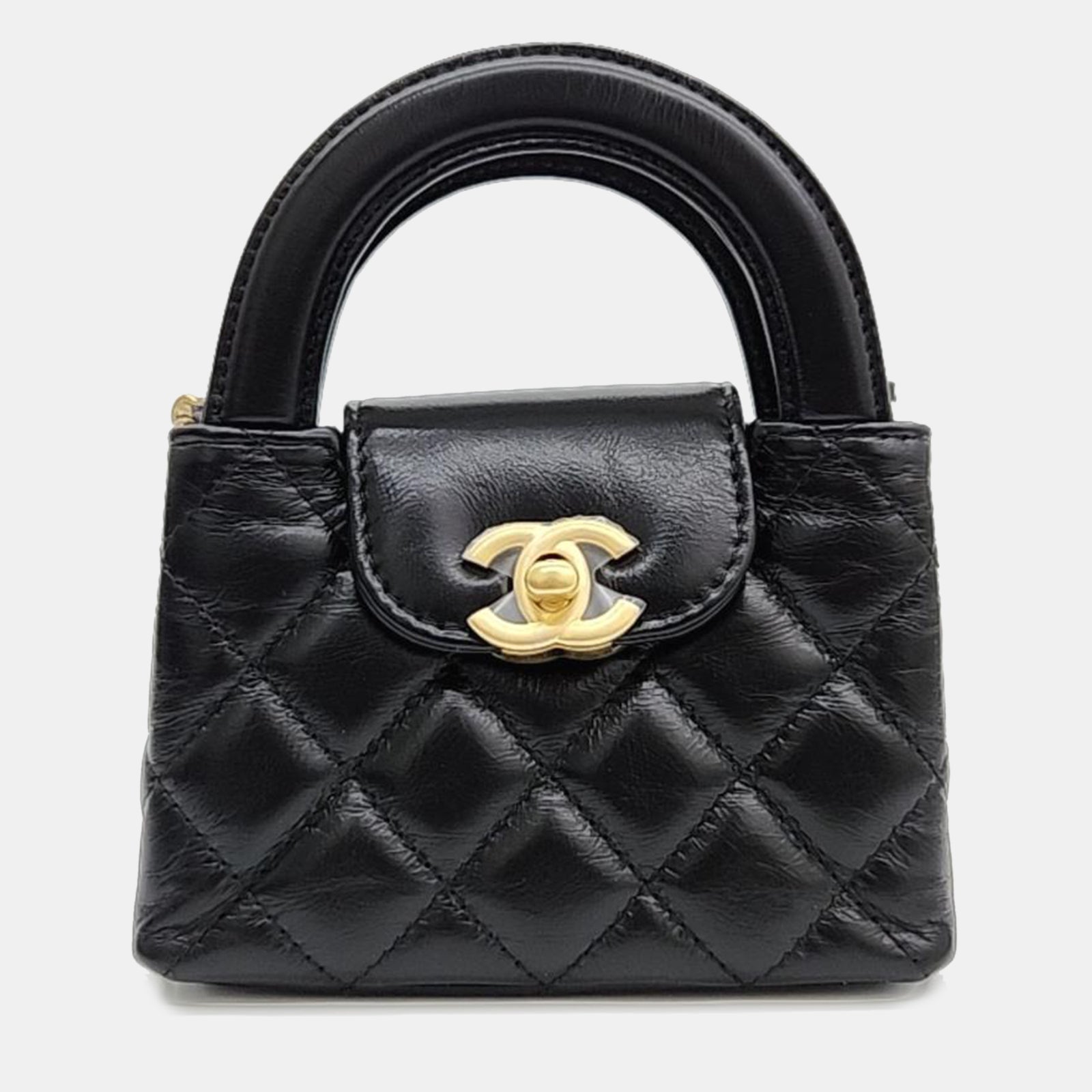 Chanel Leather Black Mini Shopping Bag