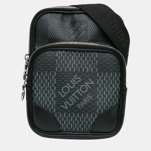 Black Damier Graphite Canvas 3D Amazone Sling Bag